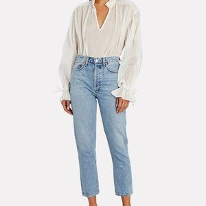 AGOLDE Riley High Rise Straight Crop Jeans